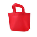 Reusable Non-Woven Shopping Tote Bags - Red, Pack of 10