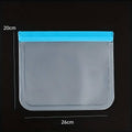 Reusable PEVA Food Storage Bags, 26 x 20 cm, Pack of 10 - Green - view 4