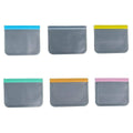 Reusable PEVA Food Storage Bags, 26 x 20 cm, Pack of 10 - Orange - view 3