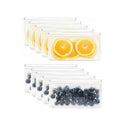 Reusable PEVA Food Storage Bags with Zip Lock - Small 22 x 12 cm, Pack of 10