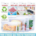 Reusable PEVA Food Storage Bags with Zip Lock - Small 22 x 12 cm, Pack of 10 - view 2