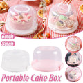 Reusable Plastic Cupcake Carrier Box with Handle - Pink, 8 Inch (32 cm Base) - view 2