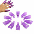 Reusable Plastic Nail Soak off Clips for UV Gel Polish Removal, Pack of 10 - Light Pink - view 5