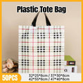 Reusable Plastic Tote Bags - Yellow Duck Face Print, 42 x 35 x 8 cm, Pack of 50 - view 2