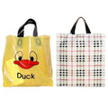 Reusable Plastic Tote Bags - Yellow Duck Face Print, 47 x 40 x 8 cm, Pack of 50 - view 3