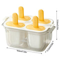 Reusable Popsicle Ice Cream Mould Set, Makes 4 - White - view 4