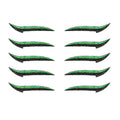 Reusable Self-Adhesive Eyeliner Stickers - Green, Pack of 10