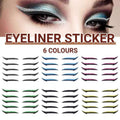 Reusable Self-Adhesive Eyeliner Stickers - Purple, Pack of 10 - view 2