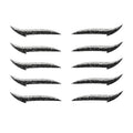 Reusable Self-Adhesive Eyeliner Stickers - Silver, Pack of 10