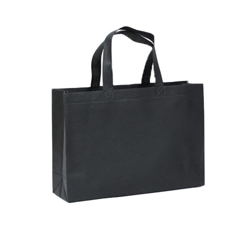 Reusable Shopping Bags Black, Pack of 100 - 35 x 45 x 12 cm