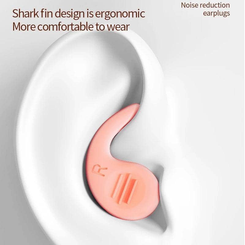 Reusable Silicone Ear Plugs, Noise Cancelling, Pack of 2 - Black - view 5