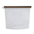 Reusable Silicone Food Storage Bags, Leak Proof 500ml - White