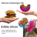 Reusable Silicone Hamburger Holder Sandwich Rack, Pack of 4 - view 4