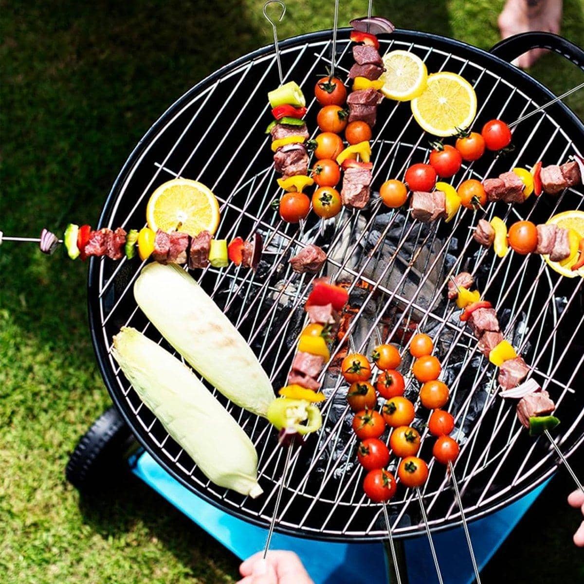 Reusable Stainless Steel BBQ Skewers, 20 cm - Pack of 12 - view 4