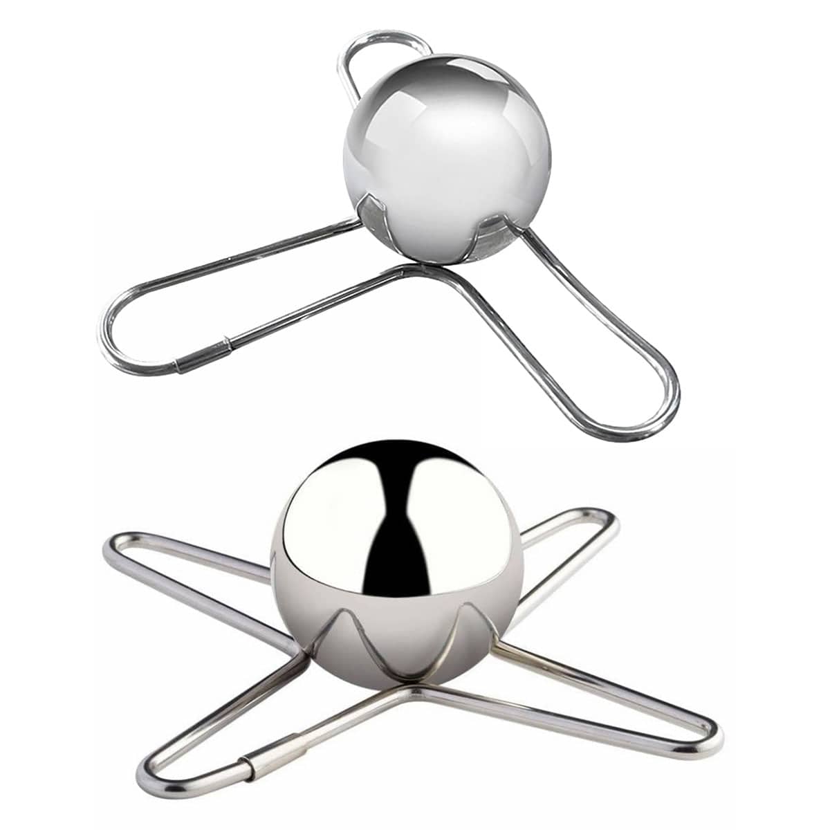 Reusable Stainless Steel Ice Ball Drink Chiller - 4 Forks - view 3