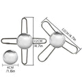 Reusable Stainless Steel Ice Ball Drink Chiller - 4 Forks - view 4