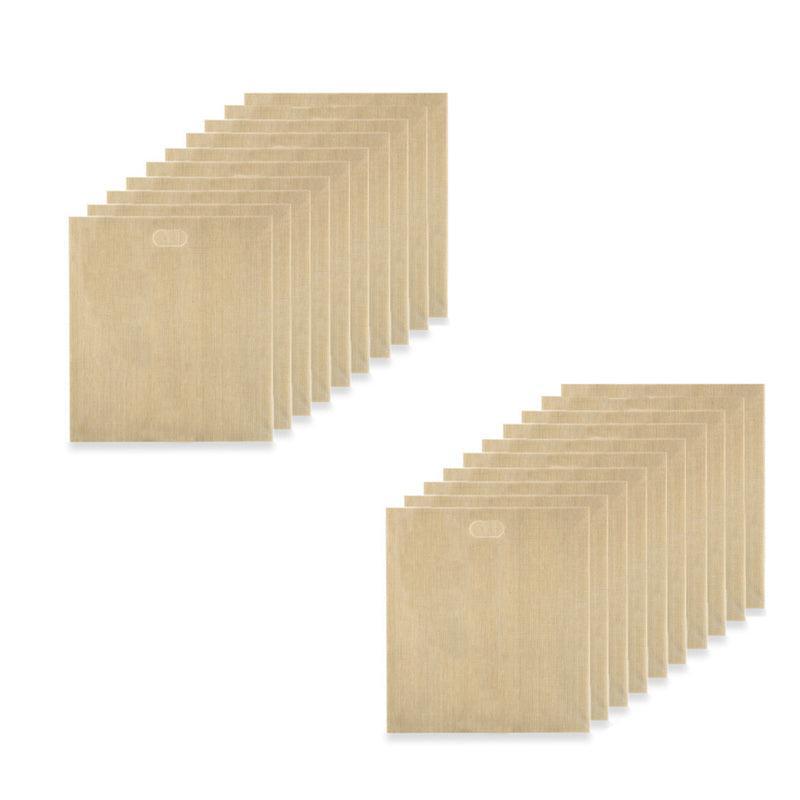 Reusable Toaster Bags for Sandwiches, 16 x 16.5 cm - Pack of 20