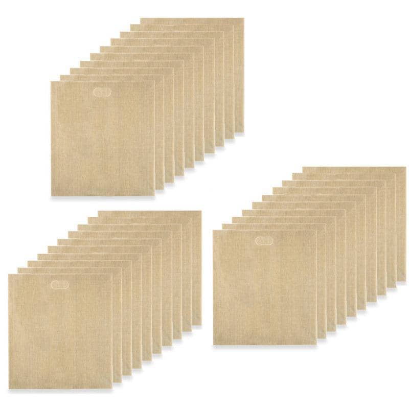 Reusable Toaster Bags for Sandwiches, 16 x 16.5 cm - Pack of 30
