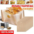 Reusable Toaster Bags for Sandwiches, 16 x 16.5 cm - Pack of 30 - view 2
