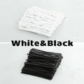 Reusable Twist Ties with Metal Wire Core, Pack of 50 - 15 cm, White - view 4
