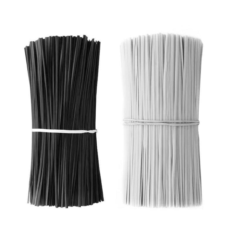 Reusable Twist Ties with Metal Wire Core, Pack of 50 - 40 cm, White - view 3