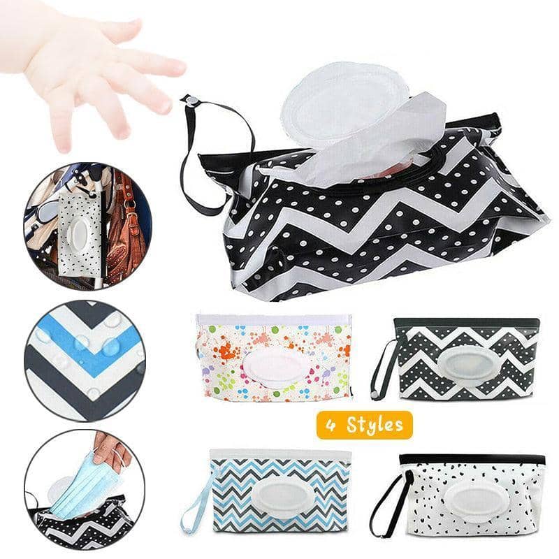 Reusable Wet Wipe Pouch Dispenser - Assorted Prints - view 2