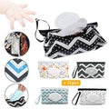 Reusable Wet Wipe Pouch Dispenser - White Speckle Print - view 2