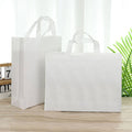 Reusable White Non-Woven Shopping Bags, Pack of 100 - 35 x 25 x 10 cm - view 5