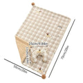 Reversible Pet Blanket and Bear Pillow Set, Warm Plaid Fleece for Dogs and Cats - view 3