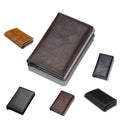 RFID Blocking Pop-Up Card Holder Wallet for Men - Navy Blue - view 3