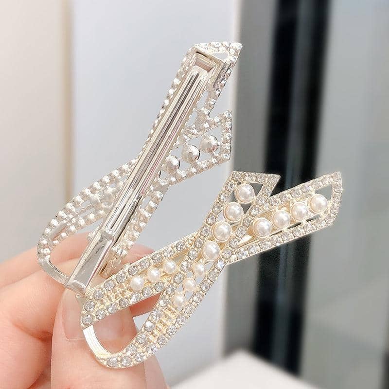 Rhinestone Crystal Hair Clip for Women - Flower Bouquet Design - view 4