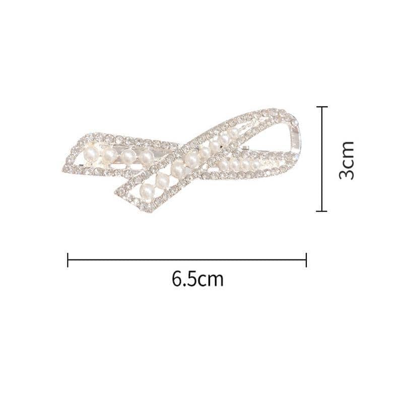 Rhinestone Crystal Hair Clip for Women - Flower Bouquet Design - view 5