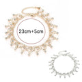 Rhinestone Fringe Anklet Chain for Women - Gold - view 4