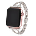 Rhinestone Stainless Steel Watch Band for Apple Watch - Rose Pink - view 5