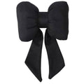 Ribbon Bow Car Neck Pillow Headrest Cushion - Black