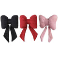 Ribbon Bow Car Neck Pillow Headrest Cushion - Red - view 3
