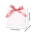 Ribbon Candy Favour Boxes - White with Pink Ribbon, Pack of 40 - view 4