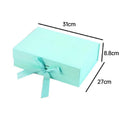 Ribbon Gift Boxes, Cardboard, 31 x 27 x 8.8 cm, Pack of 5 - Pink - view 4