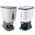 Rice Storage Container 10kg with Measuring Cup - Grey and White - view 3