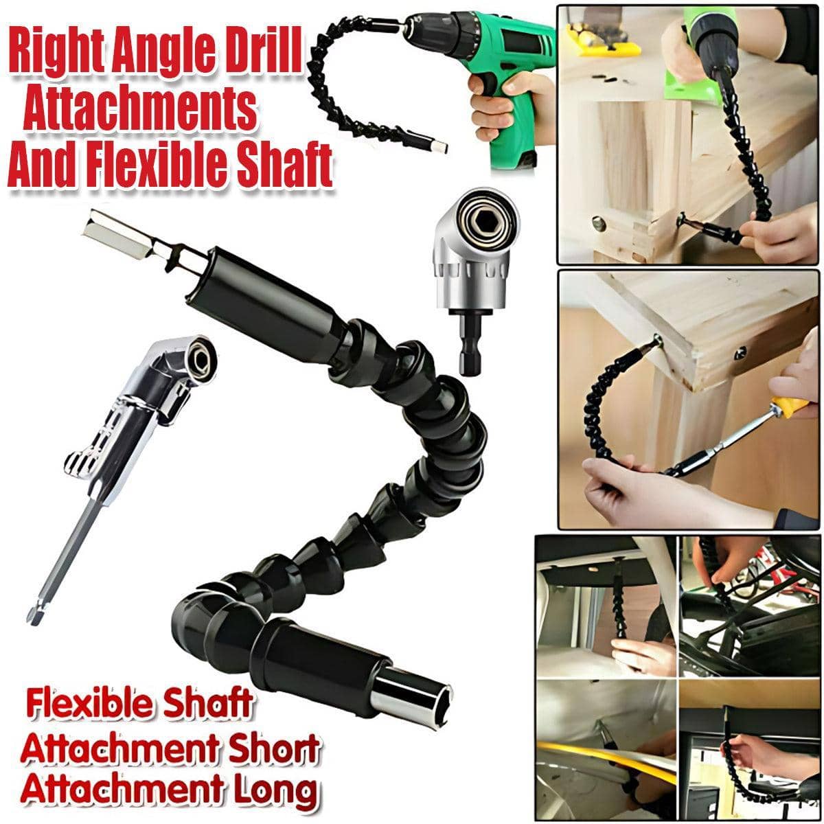 Right Angle Drill Attachment 105 Degree, Stainless Steel - Long Attachment - view 2