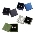 Ring and Earring Gift Boxes Pack of 20 with Sponge Lining 7cm Square - Black - view 3
