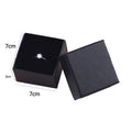 Ring and Earring Gift Boxes Pack of 20 with Sponge Lining 7cm Square - Green - view 4