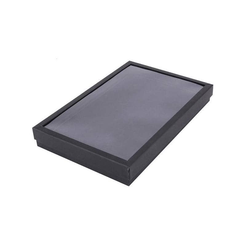 Ring Display Storage Box, 100 Slot - Black, Single (30 x 18 x 4.5 cm)