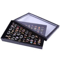 Ring Display Storage Box, 100 Slot - Black, Single (30 x 18 x 4.5 cm) - view 4