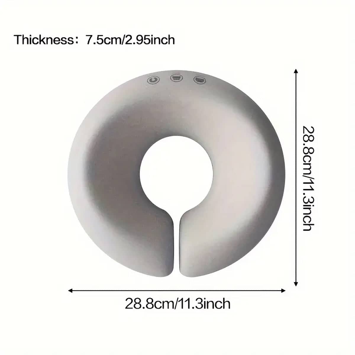 Ring-Shaped Support Pillow - Grey - view 4