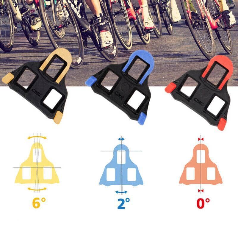Road Bike Pedal Cleats for Shimano SPD-SL - Blue, 2 Degree Float - view 4