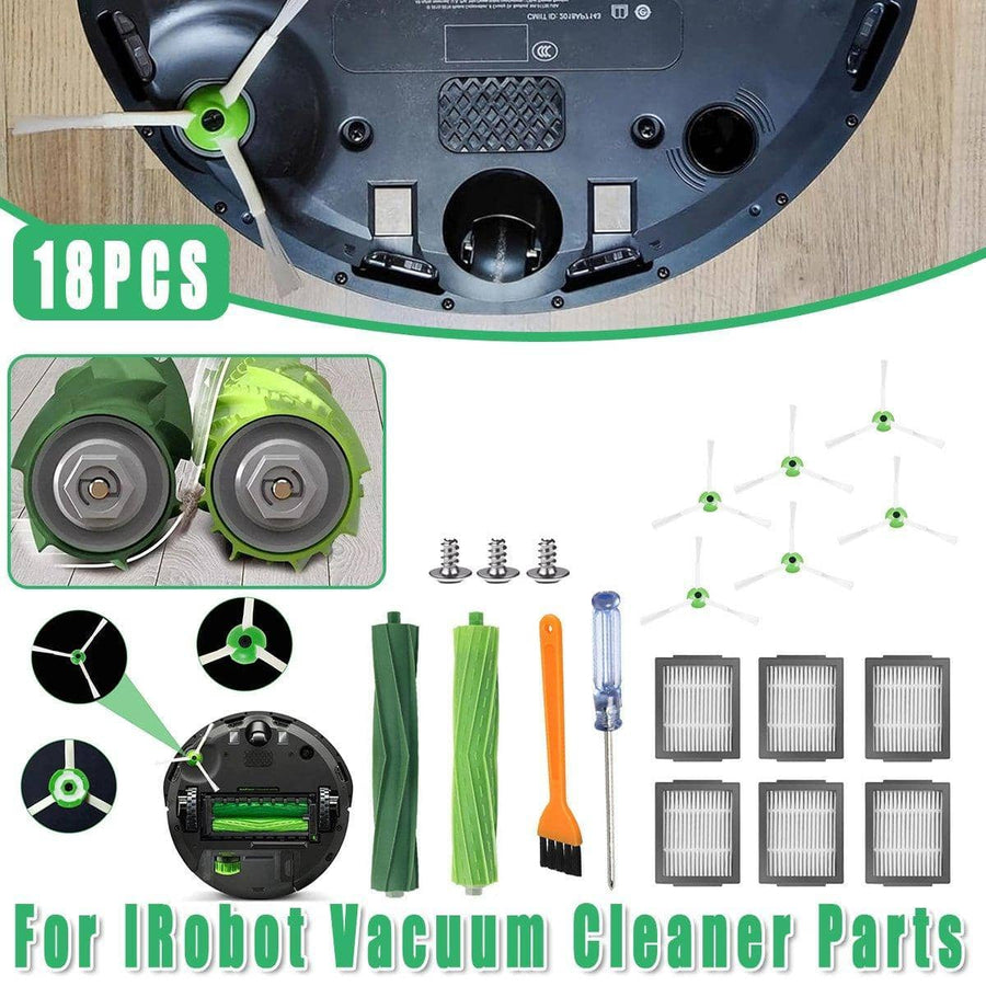 Robot Vacuum Replacement Parts Kit for iRobot, 18 Piece Set
