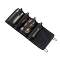 Roll-Up Travel Cosmetic Bag with 4 Detachable Pouches - Black