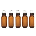 Roller Bottles Amber Glass - Small (5ml), Pack of 10