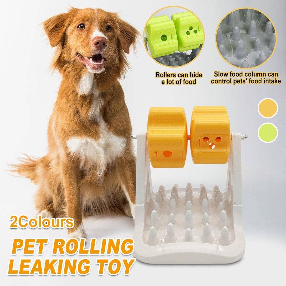 Roller Slow Feeder Dog Toy for Dogs - Green - view 2